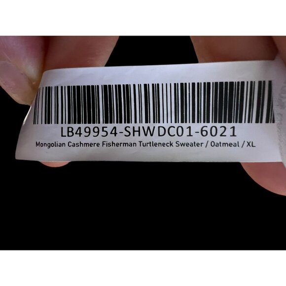 Quince Mongolian Cashmere Fisherman Turtleneck Sweater Oatmeal, timeless, scandi - Picture 6 of 7